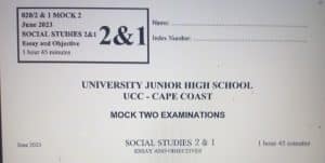 UCC JHS BECE social studies mock questions
